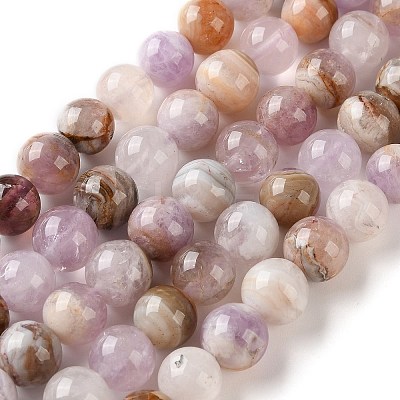 Natural Amethyst Lace Agate Beads Strands GG-CBABD99-04-8mm-1