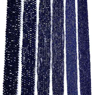 Electroplate Glass Beads Strands EGLA-A044-P1mm-A07-1