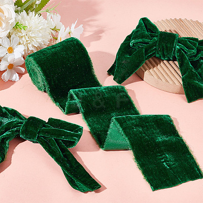 5 Yards Polyester Frayed Ribbon OCOR-WH0082-226B-05-1
