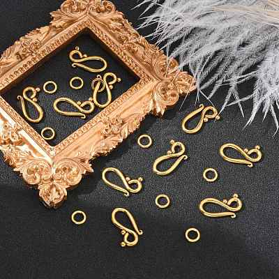 Tibetan Style Hook and Eye Clasps GLF1277Y-NF-1