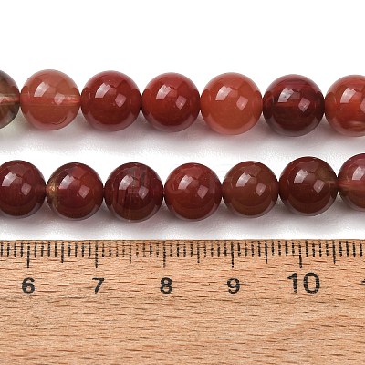 Natural Andesine Feldspar Beads Strands GG-CBA0251-A02-9mm-1