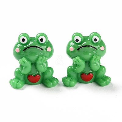 Cartoon Cute Resin 3D Frog Figurines LS-RESI-Z024-01C-1