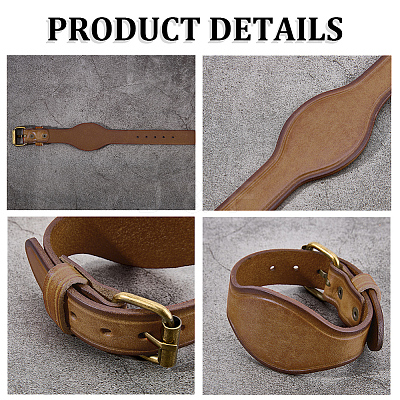 Retro Cowhide Leather Cord Bracelets for Women Men BJEW-WH20012-08AB-1