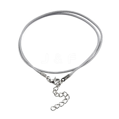 Waxed Cotton Cord Necklace Making MAK-S034-015-1