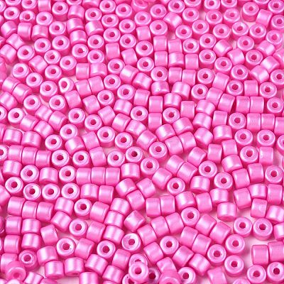 Baking Paint Pearlized Glass Seed Beads SEED-T008-03K-1