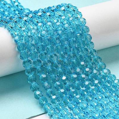 Transparent Glass Beads EGLA-A035-T6mm-D08-1