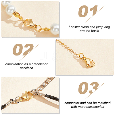 100Pcs 304 Stainless Steel Lobster Claw Clasps STAS-PH0004-73-1