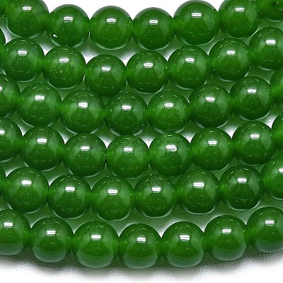Natural Malaysia Jade Beads Strands G-L645-C01-6mm-05-1