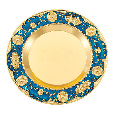 1Pc Iron Flat Round Display Panel for Fragrance Activity AJEW-MB0001-13A-1