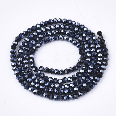Electroplate Glass Beads Strands EGLA-T013-04A-1