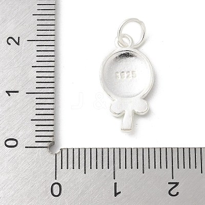 S925 Sterling Silver Pendant STER-H115-05D-S01-1