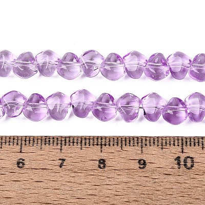 Baking Paint Transparent Glass Beads Strands LS-GLAA-Q109-01A-03-1