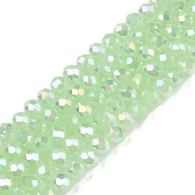 Electroplate Glass Beads Strands EGLA-A044-J4mm-B08-1