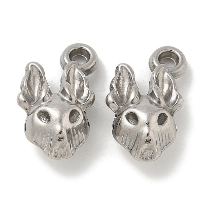 Anti-Tarnish 304 Stainless Steel Pendants STAS-Q334-50P-1