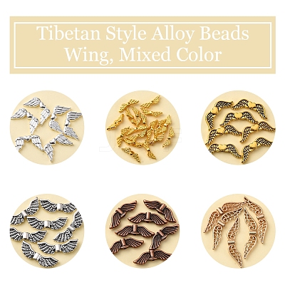 Tibetan Style Alloy Beads TIBEB-FS0001-17-1