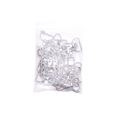 Zinc Alloy Swivel Lobster Claw Clasps PALLOY-YW0001-02P-1