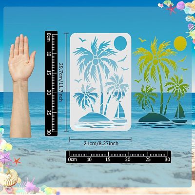 Large Plastic Reusable Drawing Painting Stencils Templates DIY-WH0202-232-1