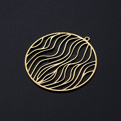 201 Stainless Steel Filigree Charms STAS-T049-T696-2-1