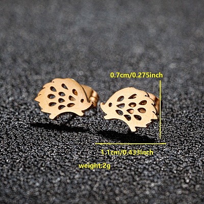 201 Stainless Steel Stud Earrings FS-WGB18B1-15-1