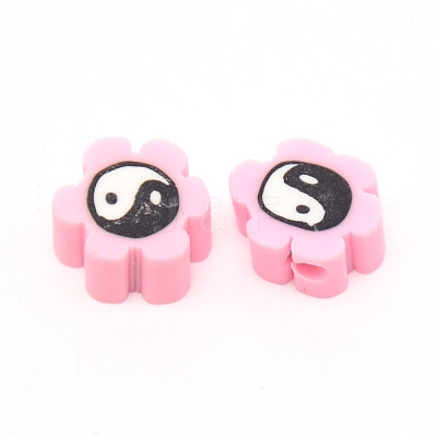 Handmade Polymer Clay Bead CLAY-CJC0009-02-1