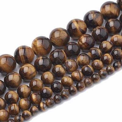 Natural Tiger Eye Beads Strands X-G-S333-6mm-001-1
