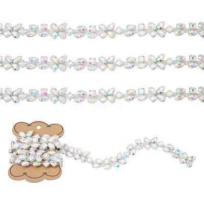 1 Yard Iron Rhinestone Strass Chains FIND-PJ0001-42-1
