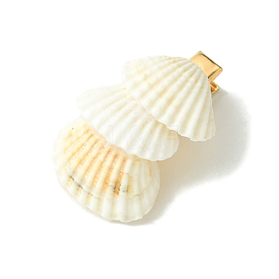 Sea Shell with Iron Alligator Hair Clips PHAR-JH00104-02-1