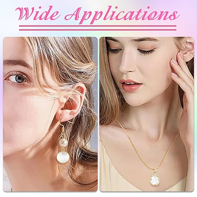 16Pcs 2 Styles Brass Glass Pendants GLAA-YW0005-71-1