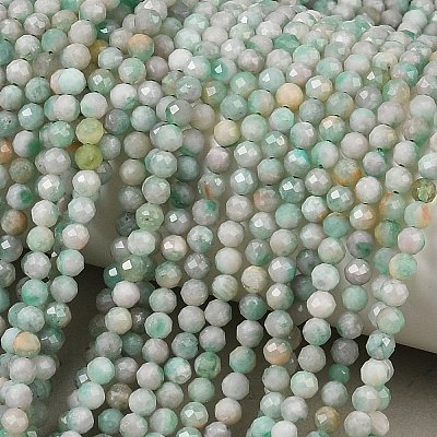 Natural Emerald Beads Strands G-A026-A01-3mm-01-1