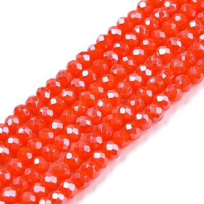 Electroplate Glass Beads Strands EGLA-A044-P1mm-A03-1