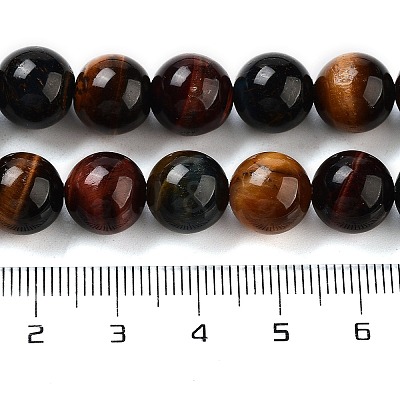 Natural Tiger Eye Beads Strands G-G448-10mm-21AB-1