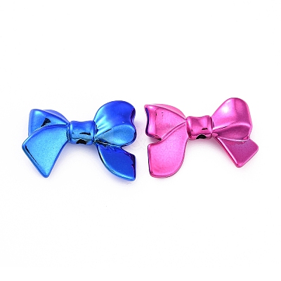UV Plated Opaque Acrylic Beads OACR-P011-01H-1