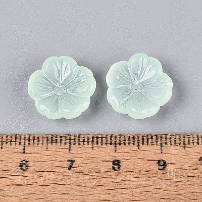 Transparent Spray Painted Glass Beads GLAA-Q089-003-E001-1-1