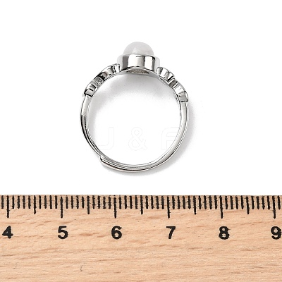 Natural Gemstone Finger Rings RJEW-A084-04P-1