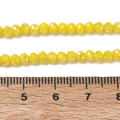 Electroplate Glass Beads Strands EGLA-A034-P3mm-B03-1