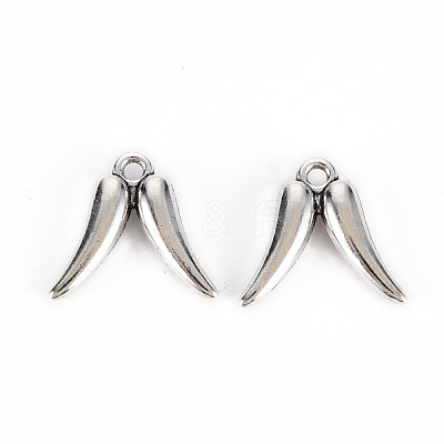 Tibetan Style Alloy Charms TIBE-S323-116AS-RS-1