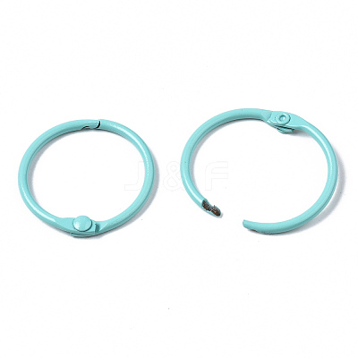 Spray Painted Iron Split Key Rings X-IFIN-T017-01-1