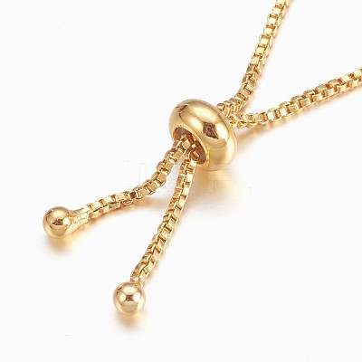 Adjustable Brass Bolo Bracelets BJEW-K204-03-G-1
