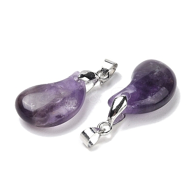 Natural Amethyst Pendants G-NH0025-14P-01-1