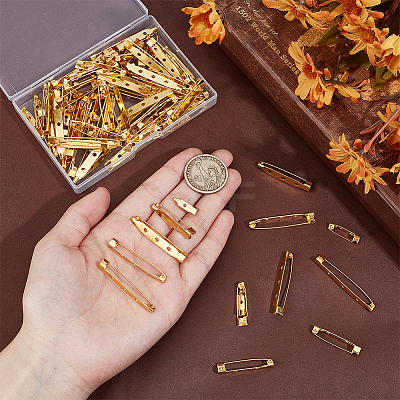 90Pcs 9 Styles Iron Pin Backs IFIN-PH0001-38-1