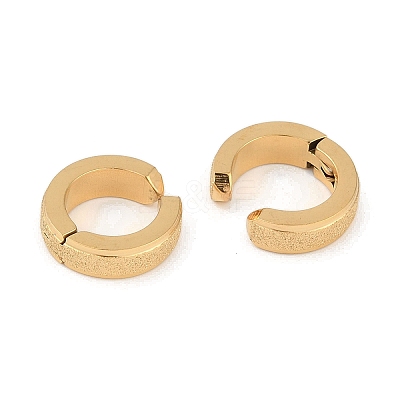 Ion Plating(IP) 304 Stainless Steel Clip-on Earrings EJEW-M001-09G-1