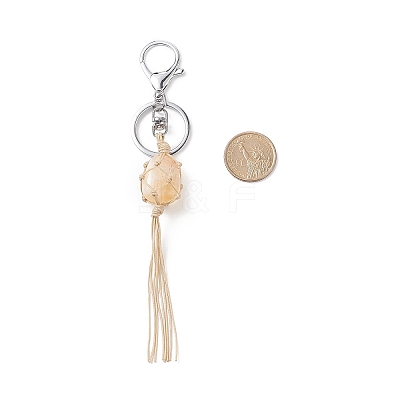 Natural Mixed Gemstone Tassel Keychain KEYC-TA00001-1