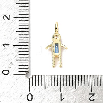 Brass Micro Pave Cubic Zirconia Pendants ZIRC-I356-17G-A08-1