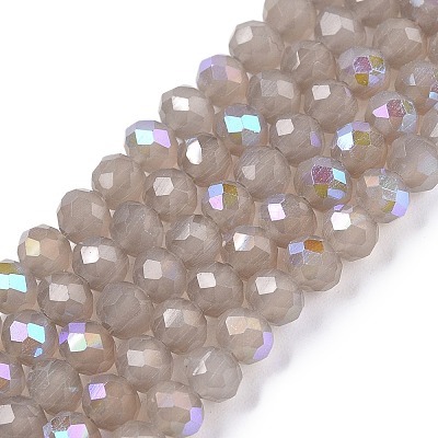 Electroplate Glass Beads Strands EGLA-A044-J4mm-L10-1