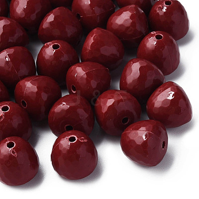 Opaque Acrylic Beads MACR-S373-10A-A01-1