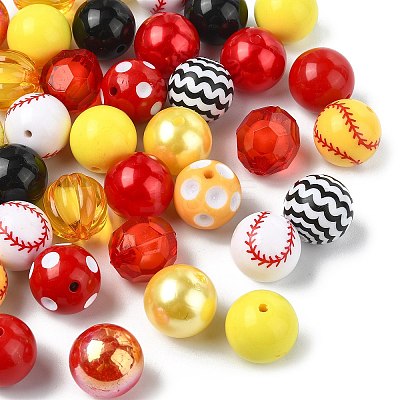 50Pcs Planting Acrylic Beads SACR-CJC0010-01A-1