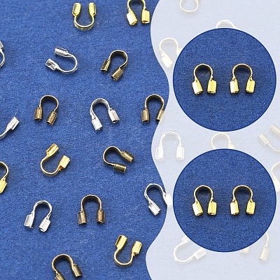 450Pcs 3 Colors Brass Wire Guardian and Protectors KK-FS0001-63-1
