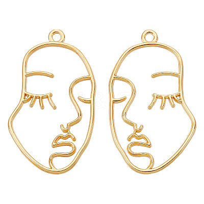 30Pcs Alloy Open Back Bezel Pendants FIND-SC0004-29-1
