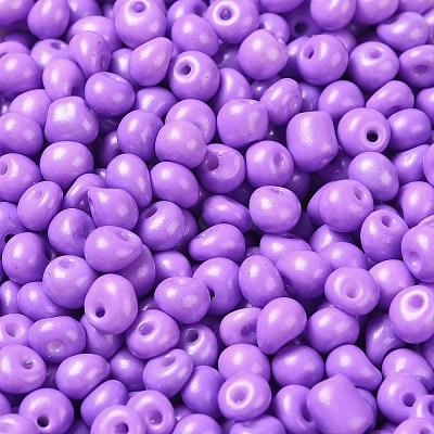 6/0 Opaque Baking Paint Glass Seed Beads SEED-M012-02A-11-1