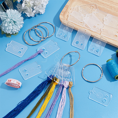 30Pcs Acrylic Thread Winding Boards TOOL-PH0001-79A-1